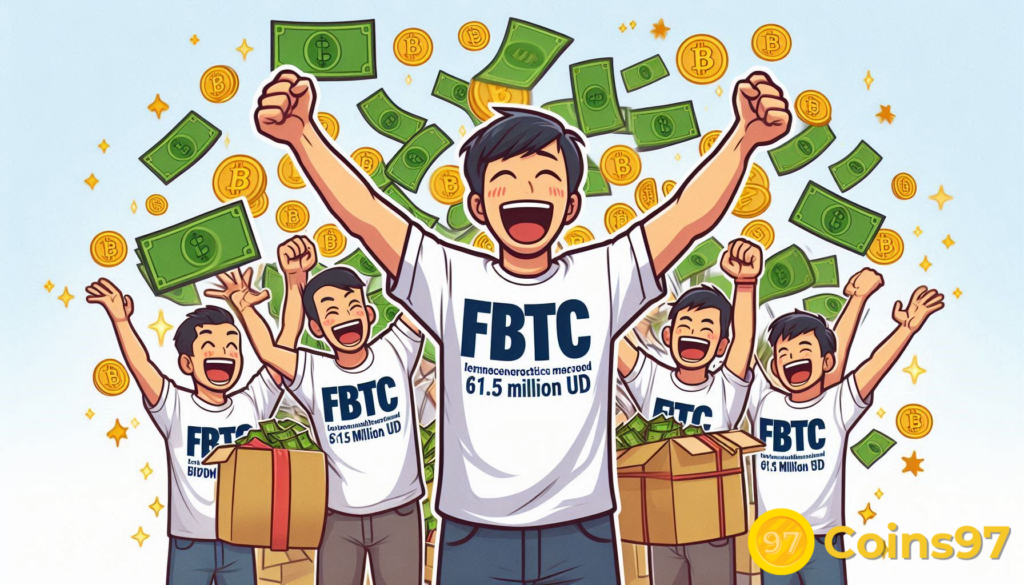 Quỹ FBTC của Fidelity thu hút ròng 61,5 triệu USD