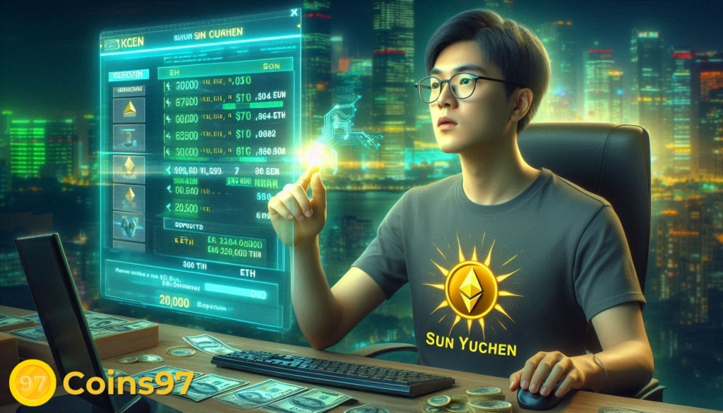 Sun Yuchen mua 1614 ETH và gửi 20,000 ETH vào Aave