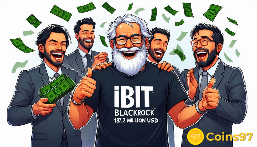 Quỹ IBIT của BlackRock ghi nhận dòng tiền ròng 187,2 triệu USD